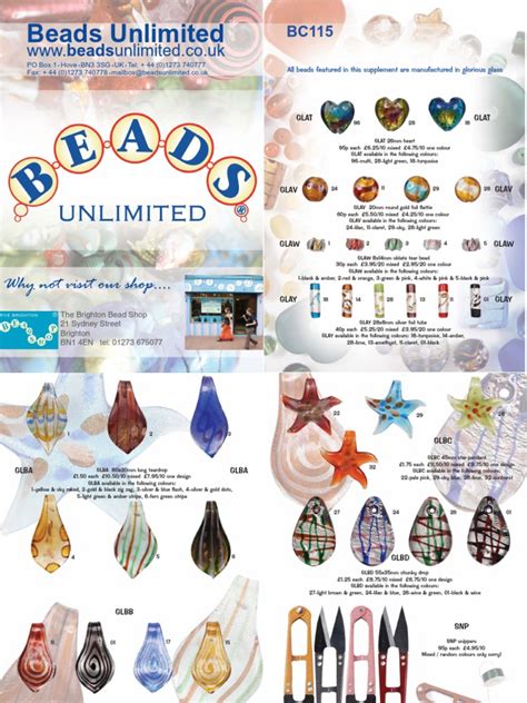 beadsunlimited|beads unlimited catalogue.